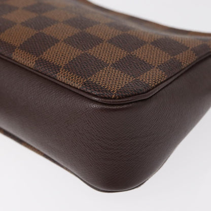 Louis Vuitton Trousse Make Up Bag Damier Canvas, Brown, Canvas, Clutch