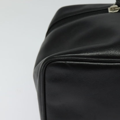 Salvatore Ferragamo Vintage Gancini Pochette Leather, BLACK, LEATHER, Handbag