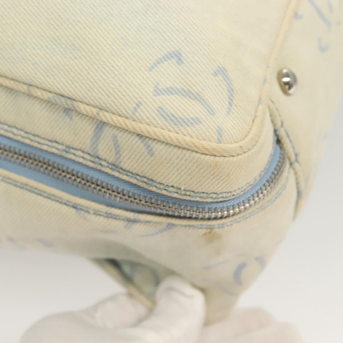Chanel Zip Around Travel Bag Denim, BLUE, DENIM_JEANS, Travel bag