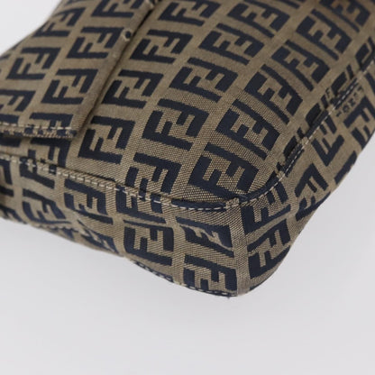 Fendi Baguette Bag Zucchino Canvas, NAVY, CANVAS, Shoulder bag