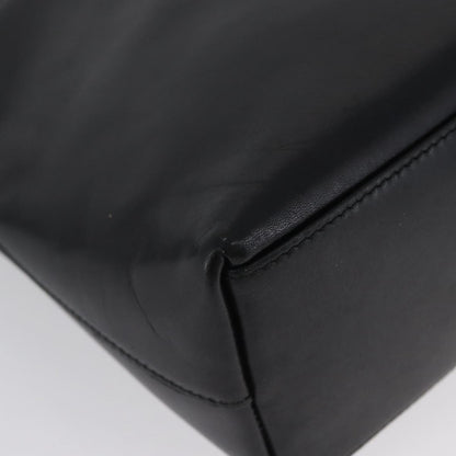 Gucci Vintage Bamboo Hobo Leather, BLACK, LEATHER, Tote bag