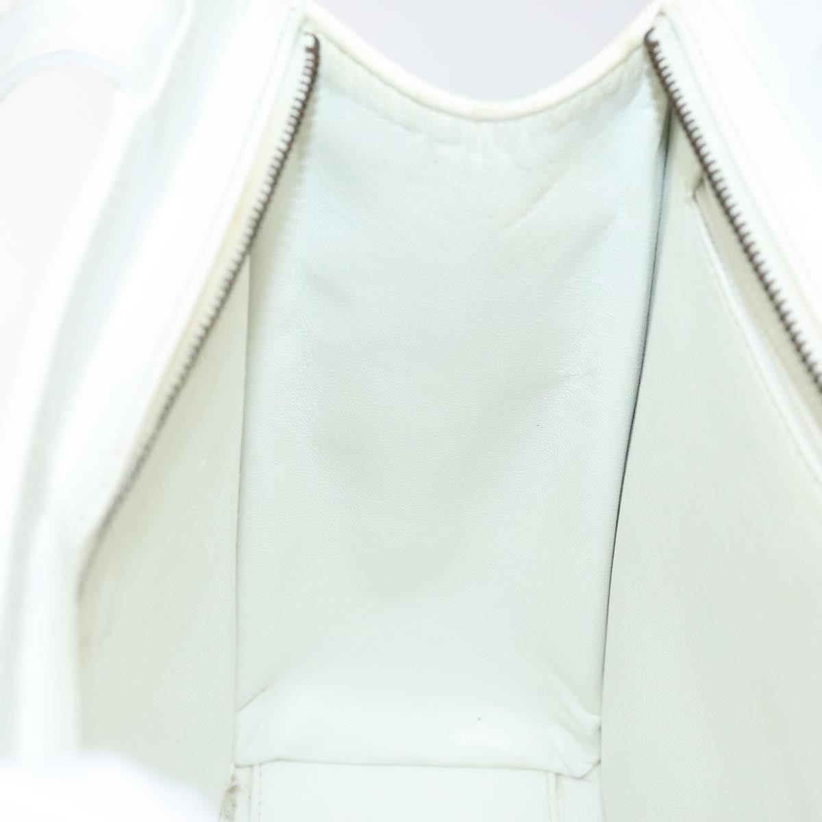 Chanel Vintage CC Lock Tote Caviar, WHITE, LEATHER, Shoulder bag