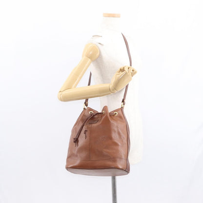 Burberry Vintage Shoulder Bag Leather, BROWN, LEATHER, Shoulder bag