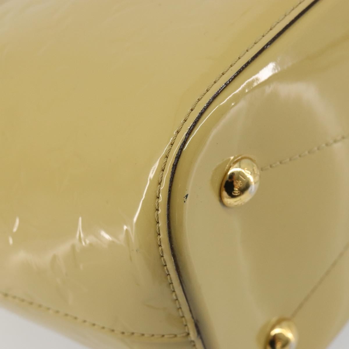 Louis Vuitton Montebello Handbag Monogram Vernis, Beige, Patent Leather, Handbag