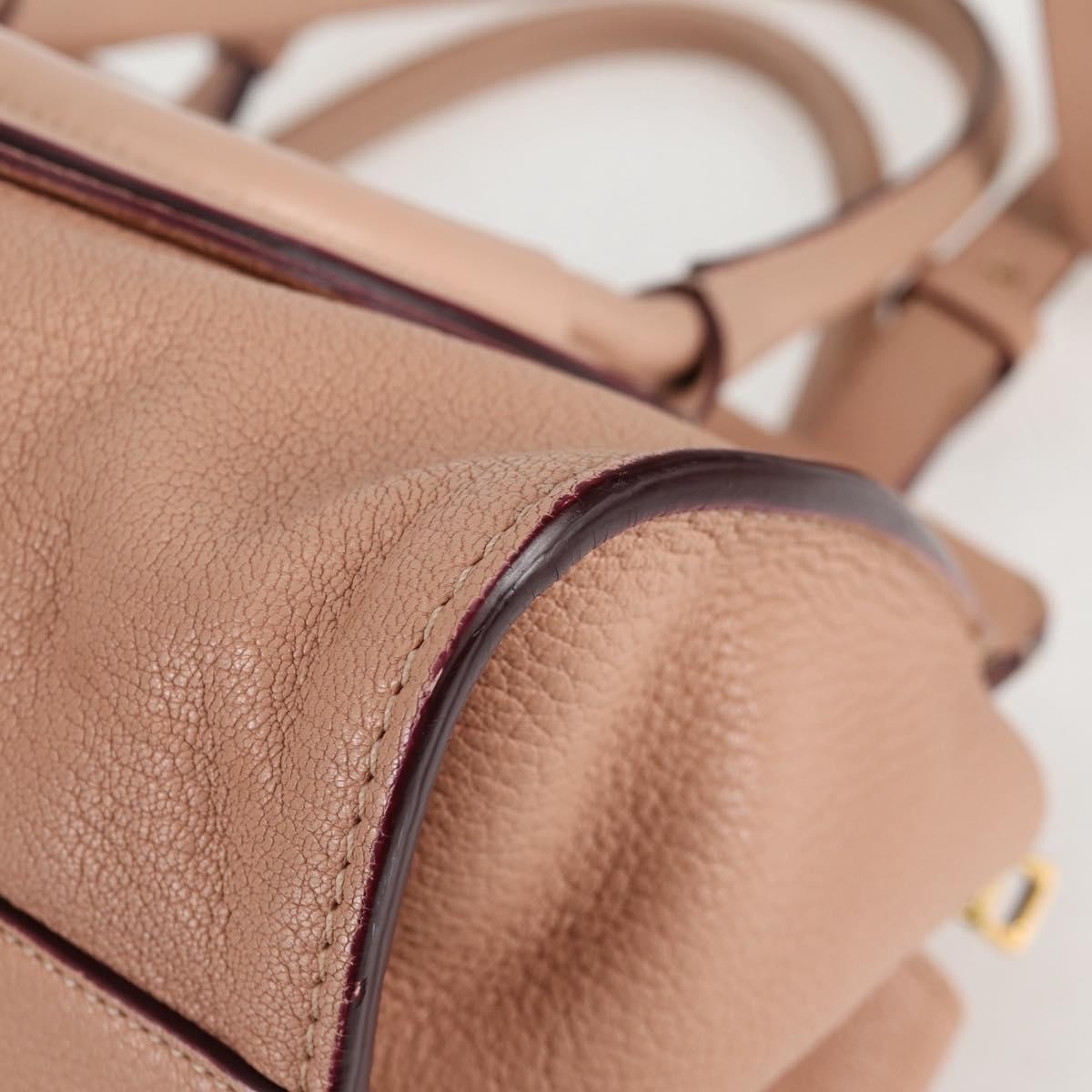 Chloe Everston Satchel Leather, BEIGE, LEATHER, Handbag