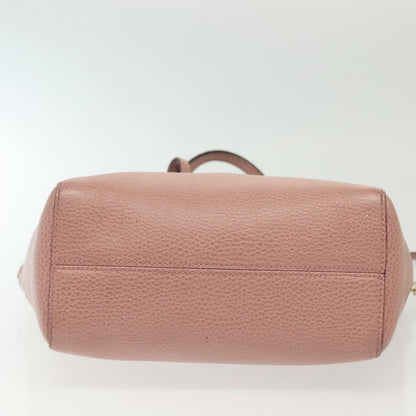 Gucci Swing Tote Leather, PINK, LEATHER, Tote bag