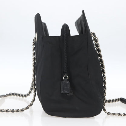 Prada Vintage Shoulder Bag Tessuto, BLACK, NYLON, Shoulder bag