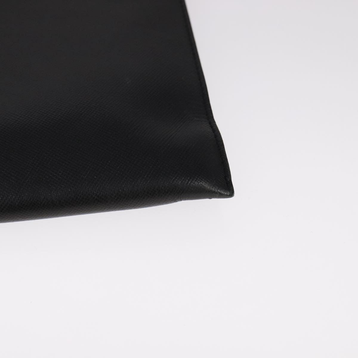 Prada Vintage Pouch Leather, BLACK, LEATHER, Clutche & pouche
