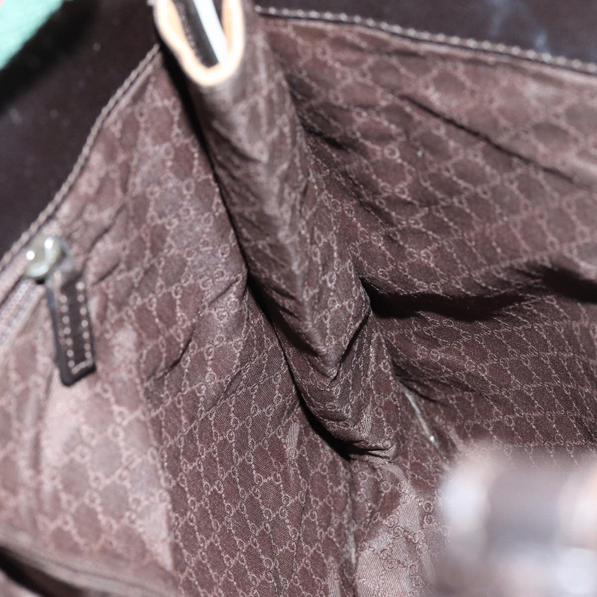 Gucci Vintage Shoulder Bag Canvas, BEIGE, CANVAS, Shoulder bag