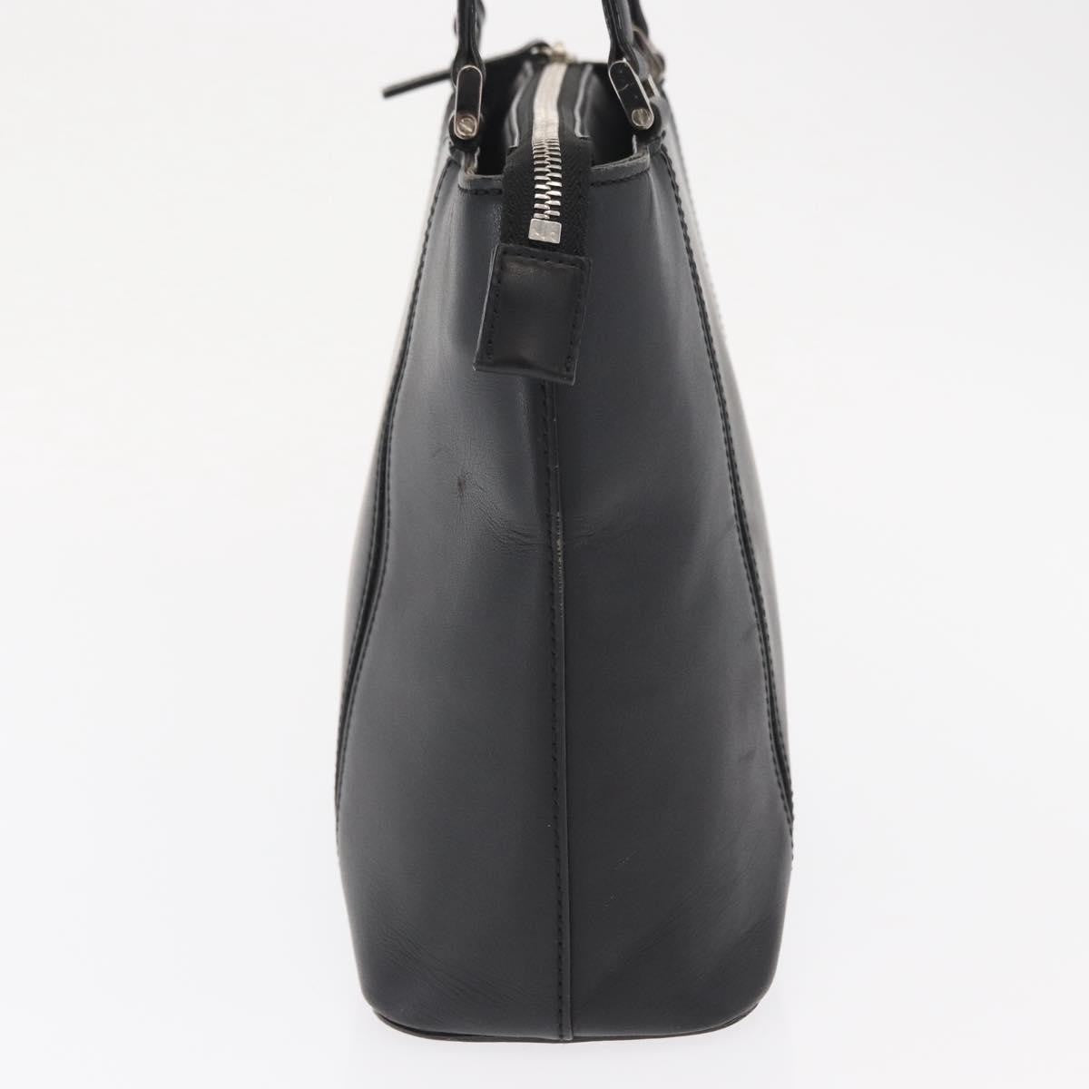 Burberry Vintage Handbag Leather, BLACK, LEATHER, Handbag