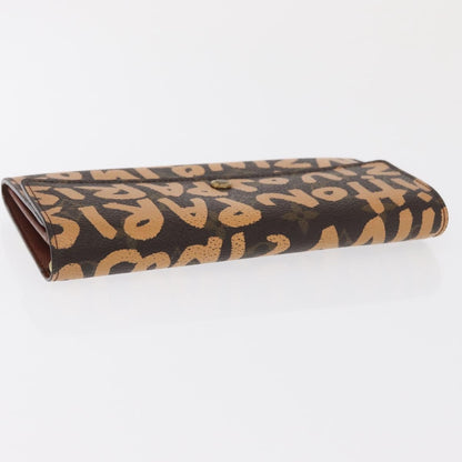 Louis Vuitton Vintage Sarah Wallet Monogram Canvas, ORANGE, CANVAS, Wallets