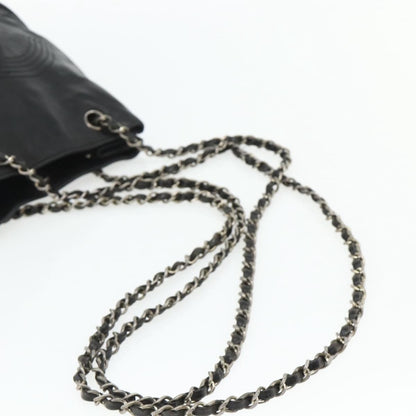 Chanel Vintage CC Shoulder Bag Lambskin, Black, Leather, Shoulder Bag
