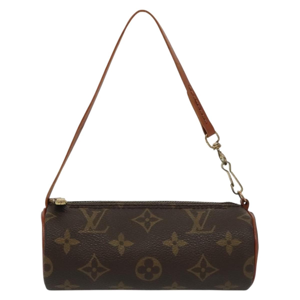 Louis Vuitton Papillon Pochette Monogram Canvas, BROWN, CANVAS, Handbag