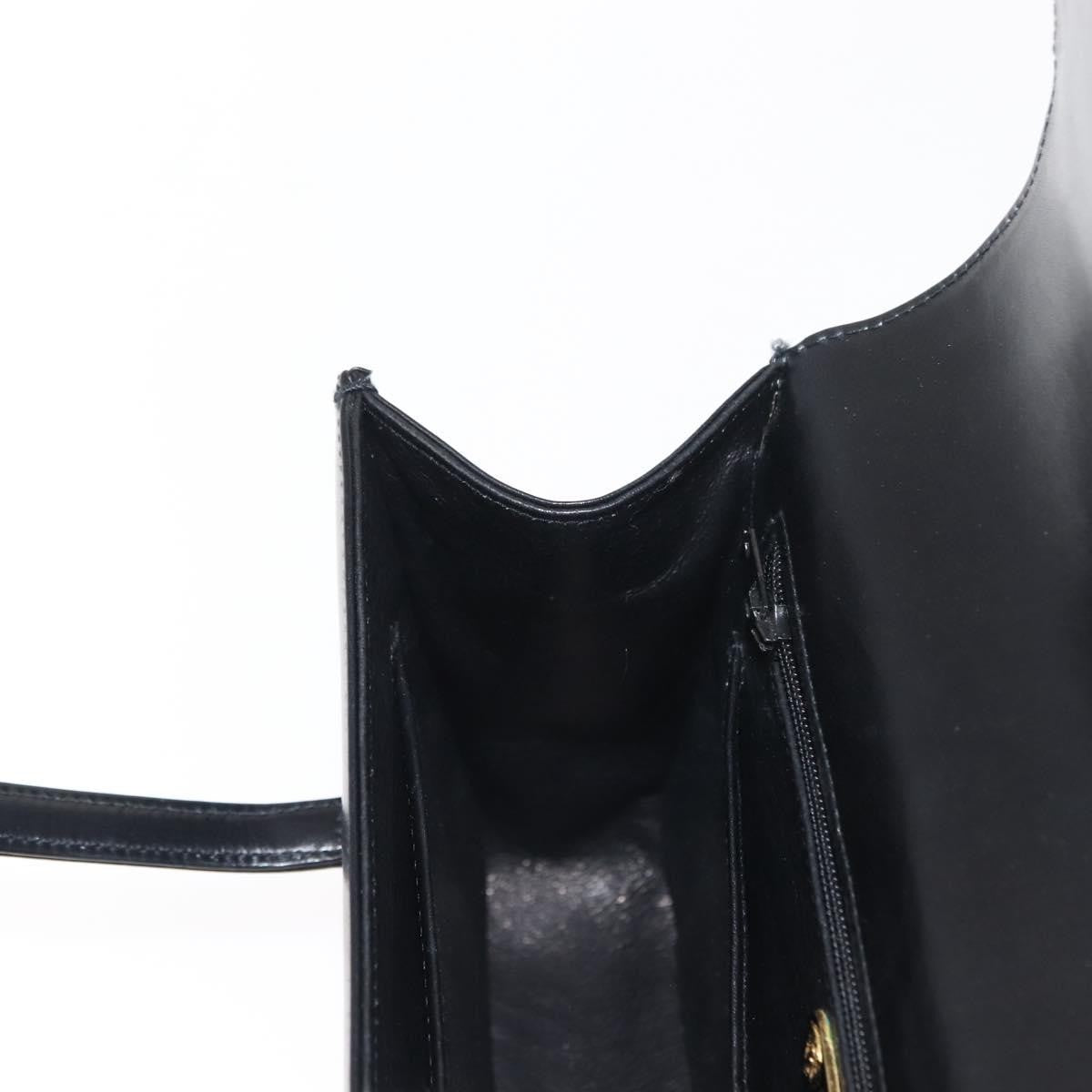 Gucci Vintage Handbag Leather, BLACK, LEATHER, Handbag
