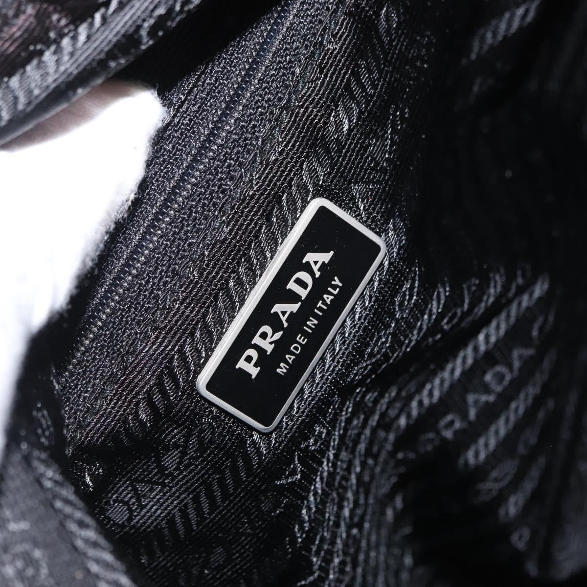 Prada Front Pocket Messenger Bag Tessuto, Black, Nylon, Shoulder Bag