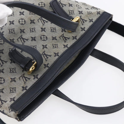 Louis Vuitton Francoise handbag Mini lin, BLUE, CANVAS, Tote bag
