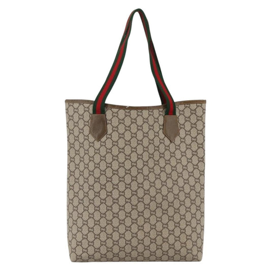 Gucci Ophidia Front Pocket Shopper Tote GG Coated Canvas, Beige, Canvas, Tote Bag