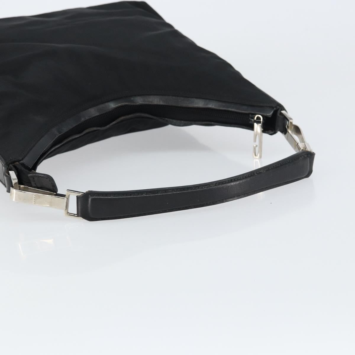 Gucci Zip Hobo Nylon, Black, Nylon, Handbag