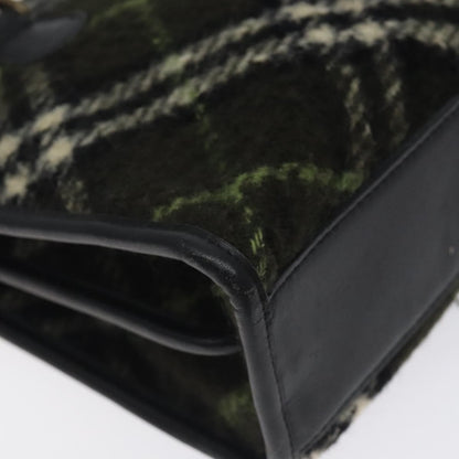 Burberry Nova Check Handbag Tweed, KHAKI, WOOL, Handbag