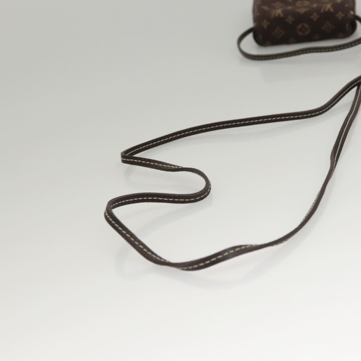 Louis Vuitton Cancun Pochette Monogram Mini Canvas, BROWN, CANVAS, Clutche & pouche