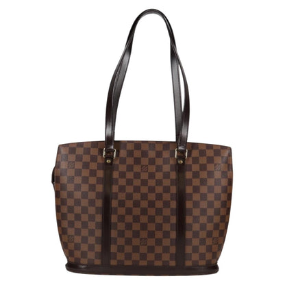 Louis Vuitton Babylone Handbag Damier, BROWN, CANVAS, Shoulder bag