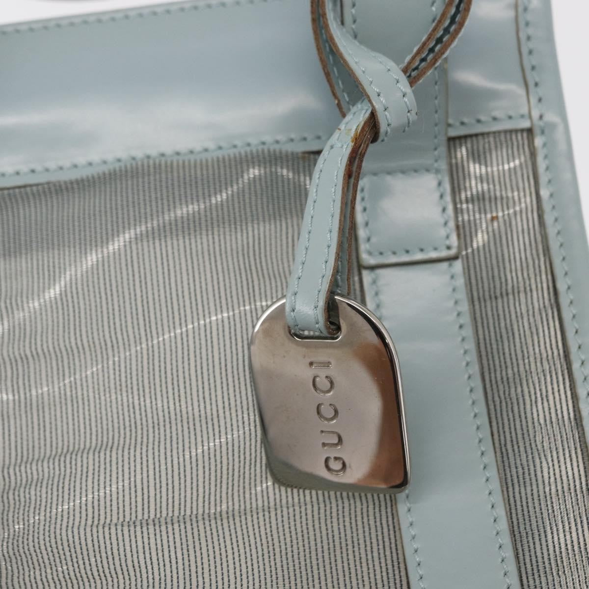 Gucci Vintage Handbag Leather, BLUE, LEATHER, Handbag