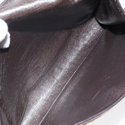 Christian Dior Vintage Trotter Flap Shoulder Bag Canvas, BROWN, CANVAS, Shoulder bag