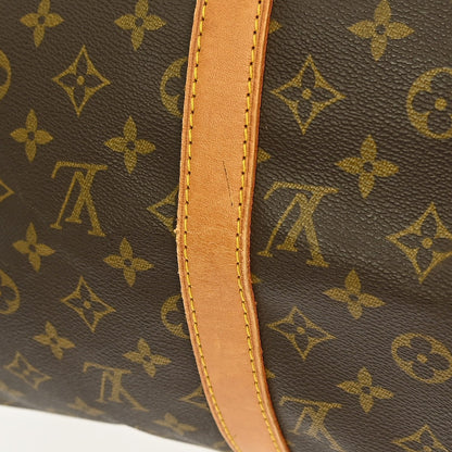 Louis Vuitton Keepall Bag Monogram Canvas, BROWN, CANVAS, Travel bag