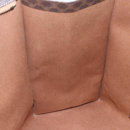 Celine Vintage Macadam Tote bag Canvas and Leather, BROWN, CANVAS, Tote bag