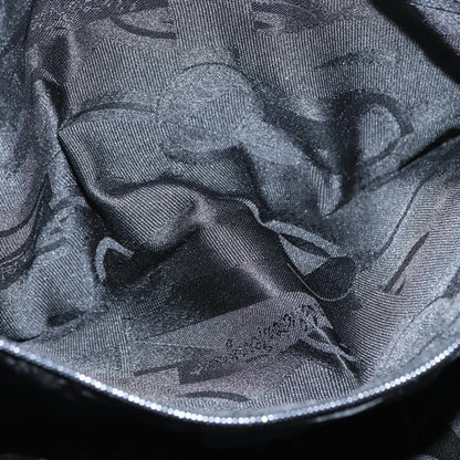 Salvatore Ferragamo Vala Shoulder Bag Nylon, BLACK, NYLON, Shoulder bag