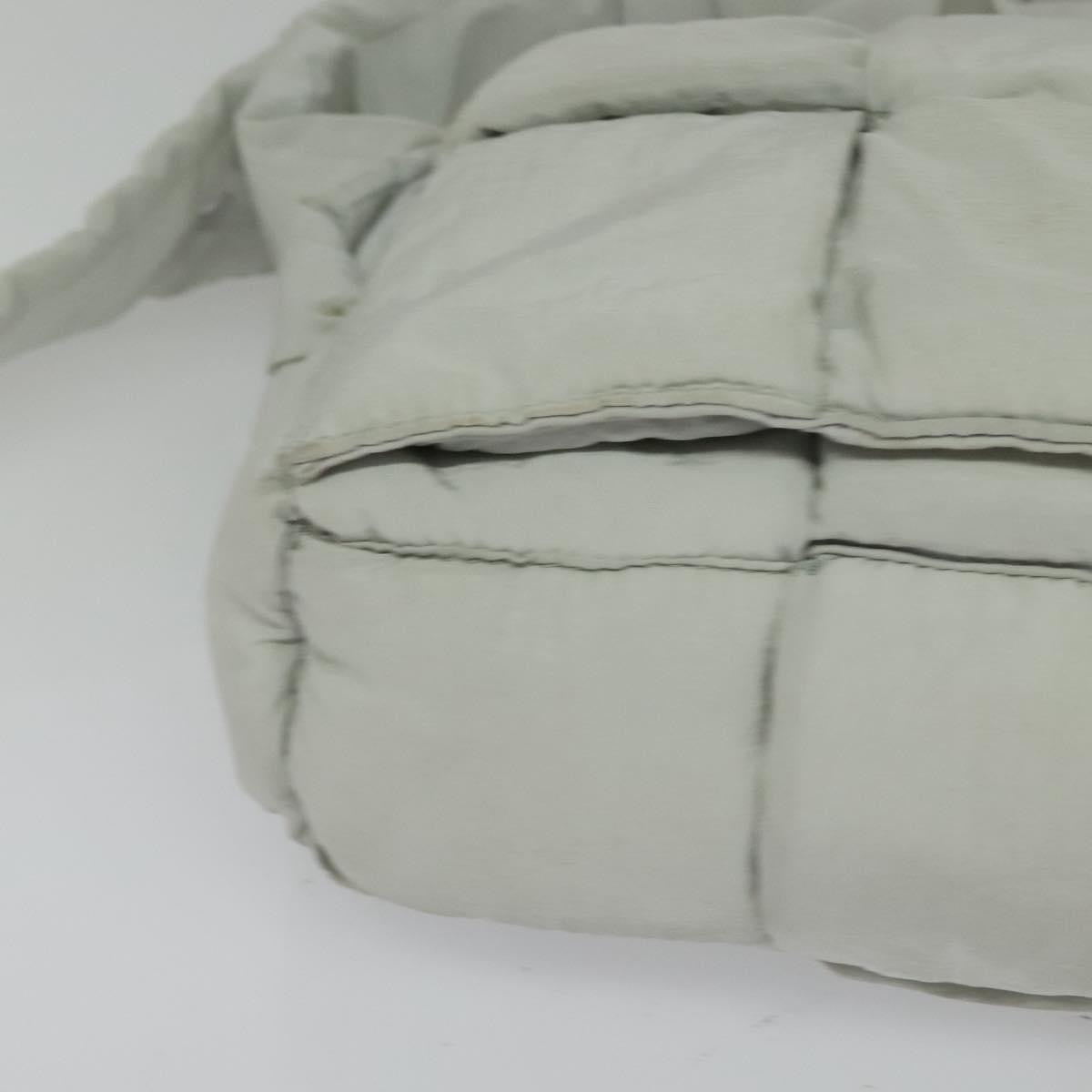 Bottega Veneta Padded Tech Cassette Crossbody Bag Intrecciato Nylon, Gray, Nylon, Shoulder Bag