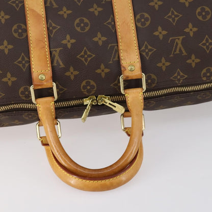 Louis Vuitton Keepall Bag Monogram Canvas, BROWN, CANVAS, Travel bag