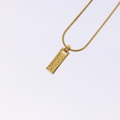 Christian Dior Dior Letters Necklace Metal, GOLD, METAL, Necklace