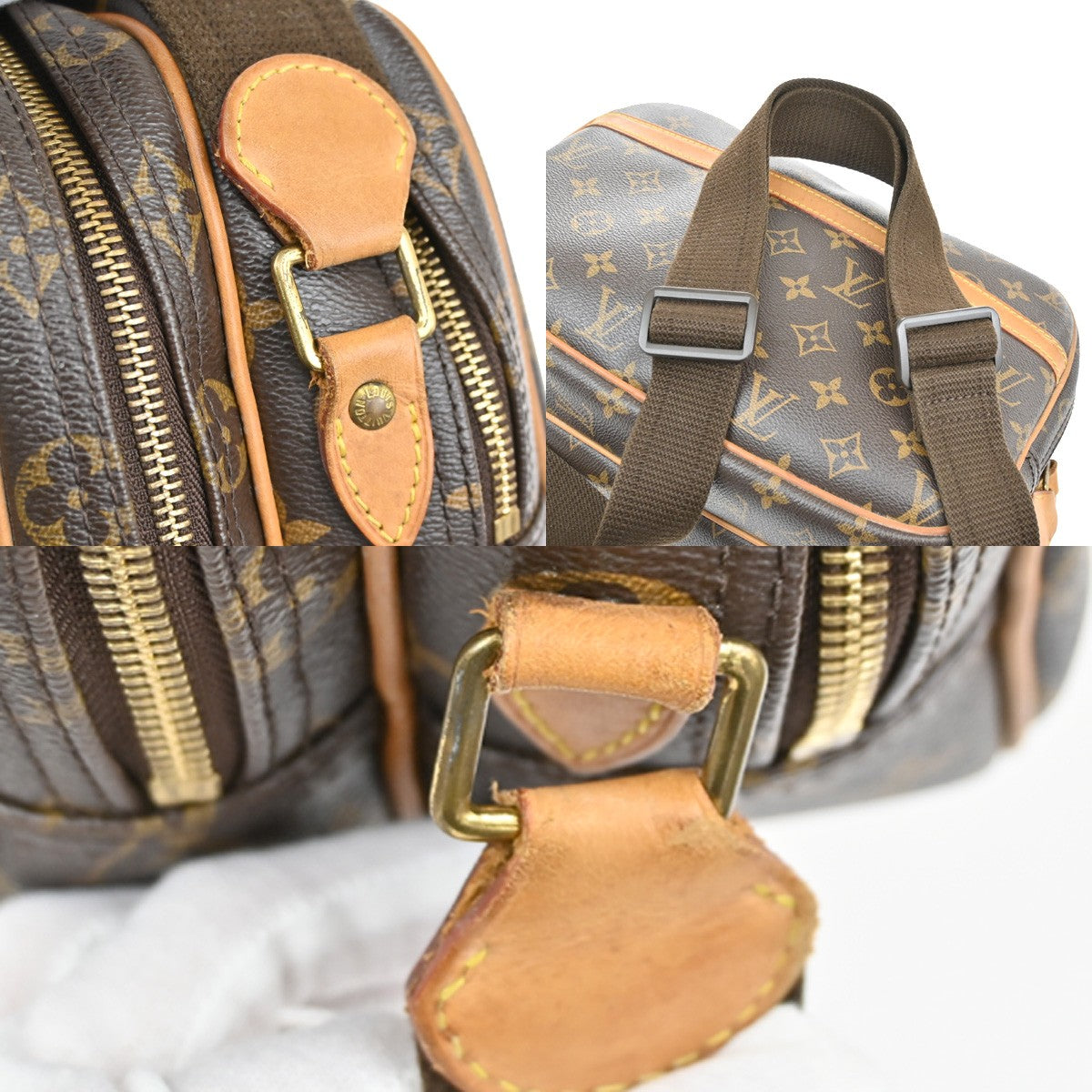 Louis Vuitton Reporter Bag Monogram Canvas, BROWN, CANVAS, Crossbody bag