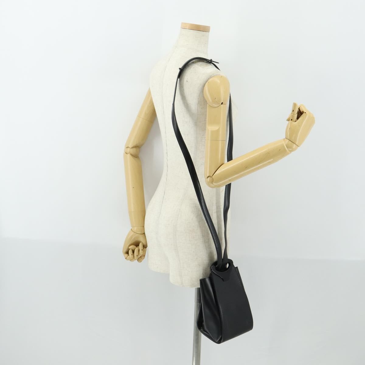 Louis Vuitton Minuit Handbag Epi Leather, BLACK, LEATHER, Shoulder bag