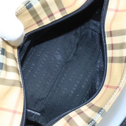 Burberry Nova Handbag Check Pattern, BEIGE, CANVAS, Handbag