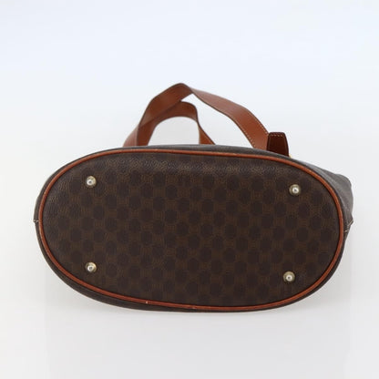 Celine Vintage Macadam Shopper Tote Coated Canvas, BROWN, CANVAS, Tote bag