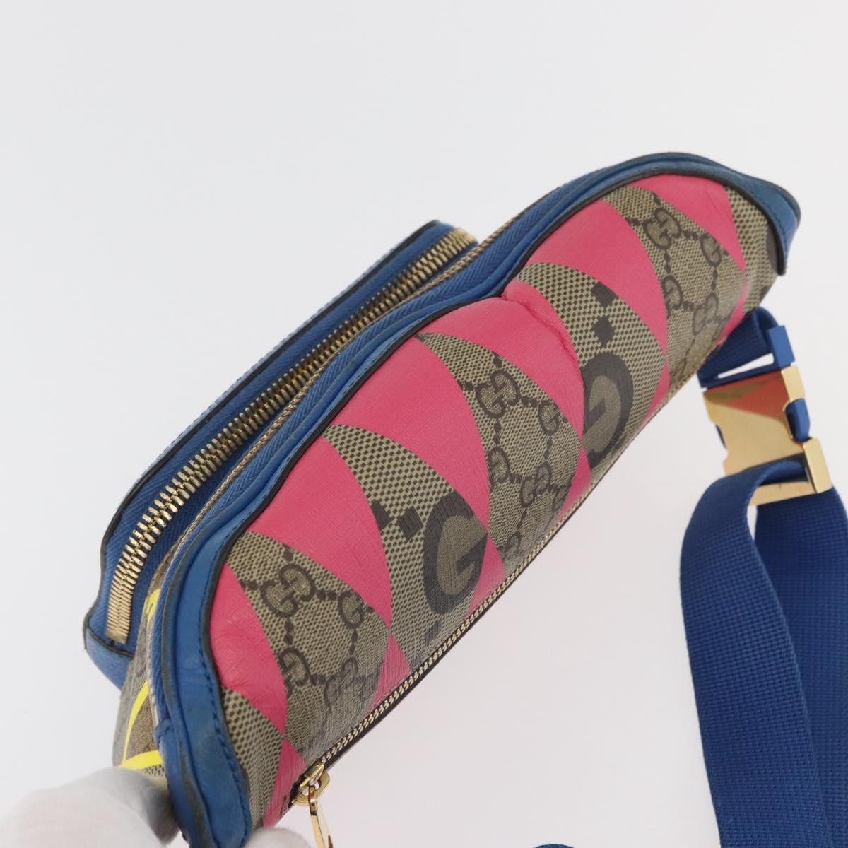 Gucci GG Supreme Belt Bag GG Coated Canvas and Leather, Multicolour, PVC, Crossbody Bag