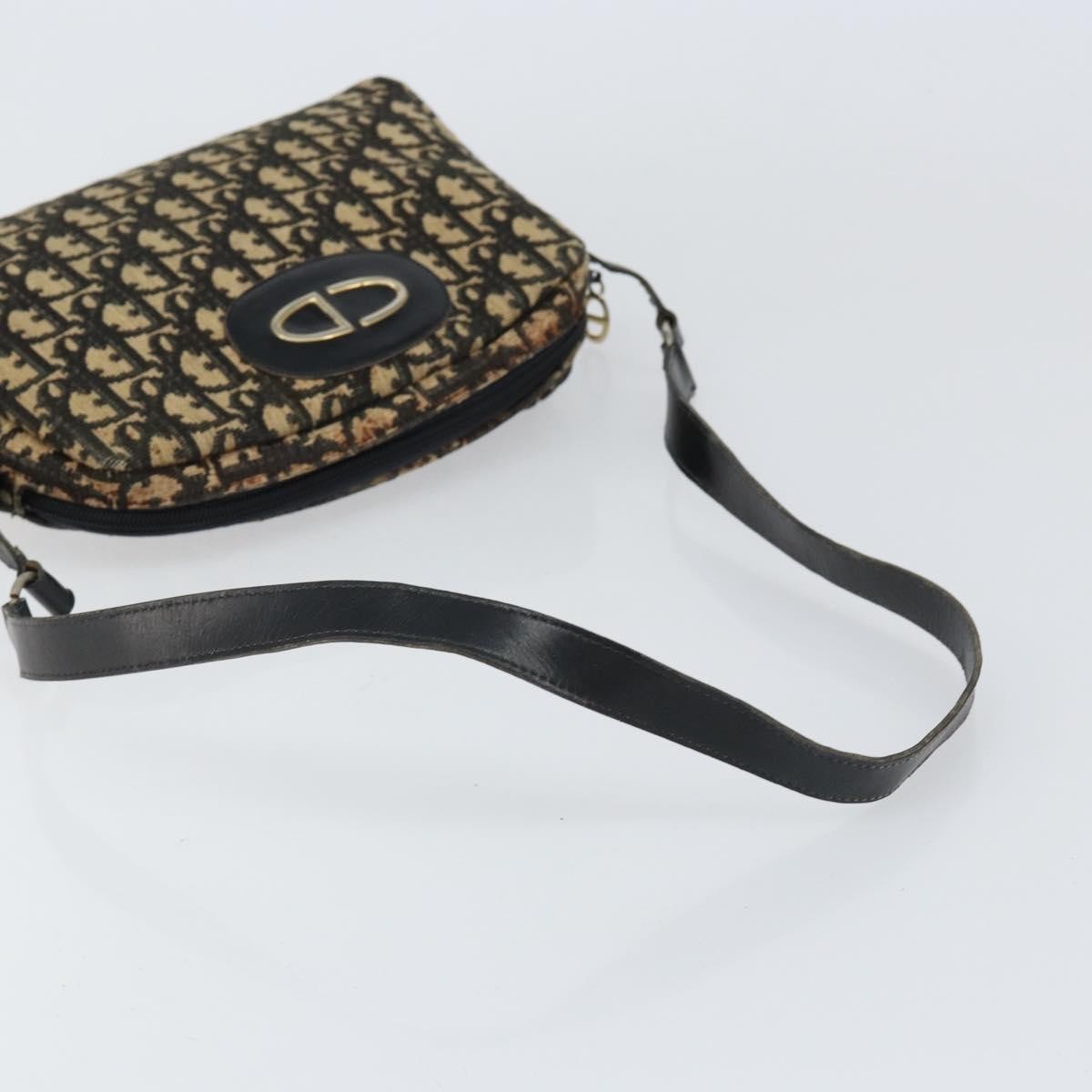 Christian Dior Vintage CD trotter Shoulder bag Canvas, BLACK, CANVAS, Shoulder bag