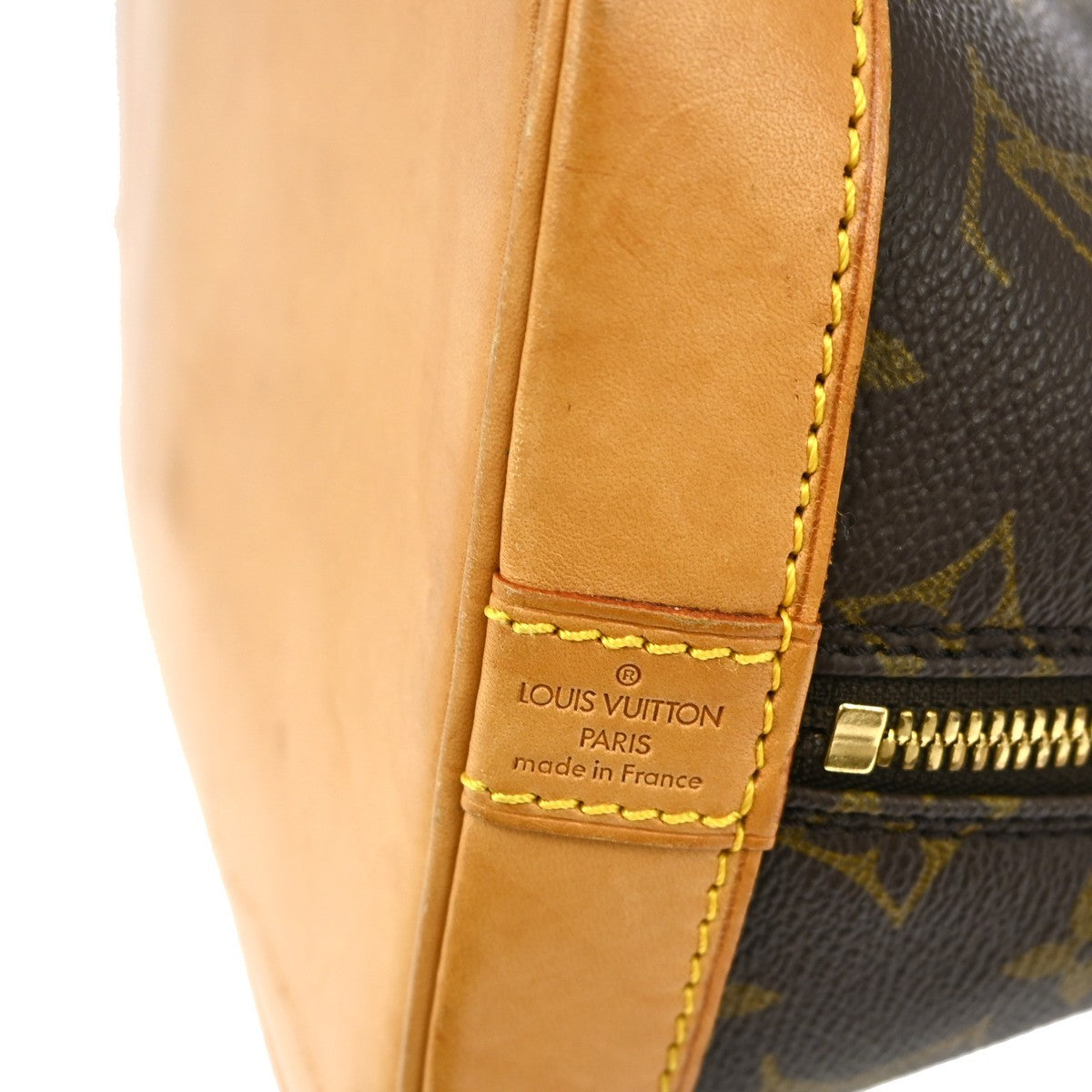 Louis Vuitton Alma Handbag Monogram Canvas, Brown, Canvas, Handbag