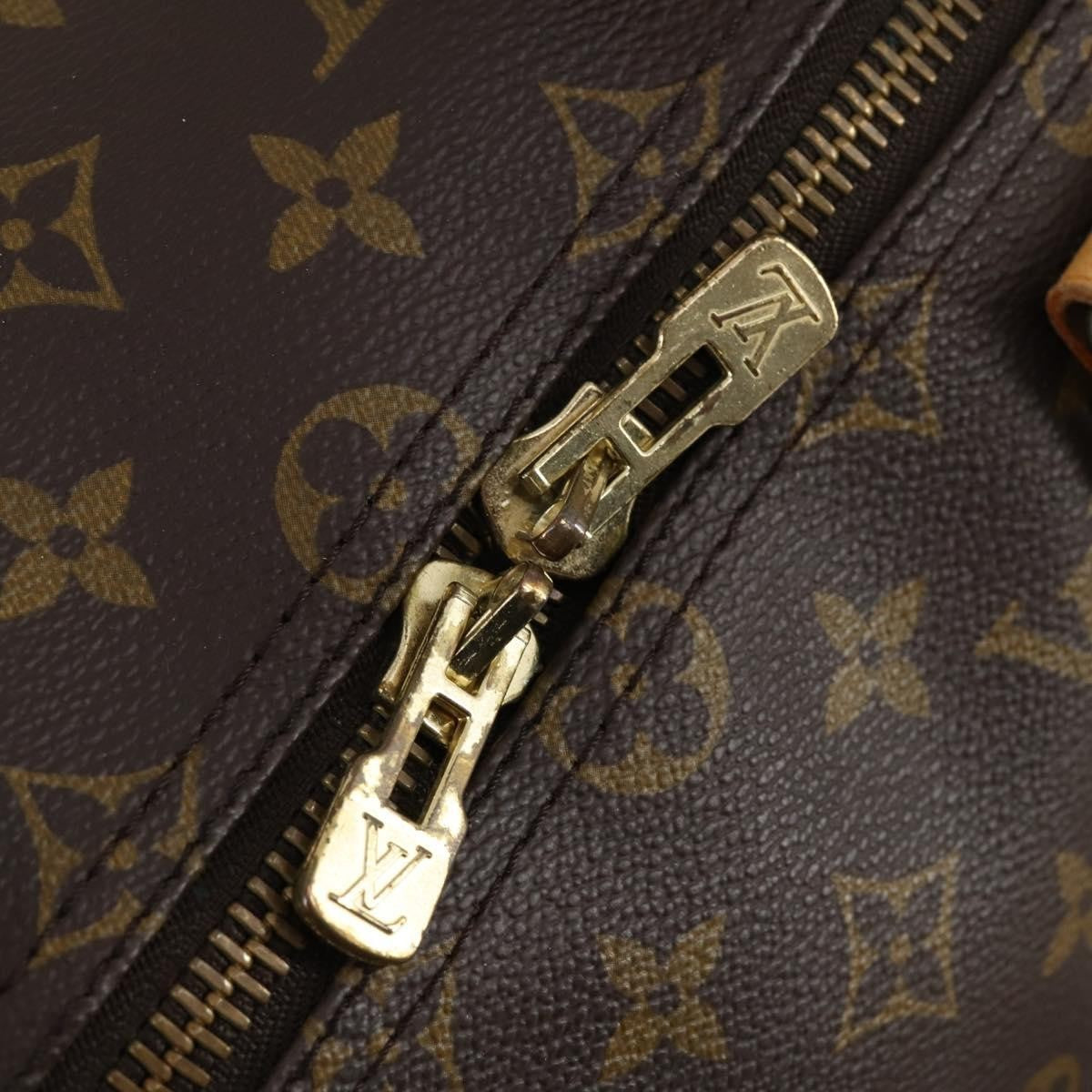 Louis Vuitton Keepall Bag Monogram Canvas, BROWN, CANVAS, Travel bag