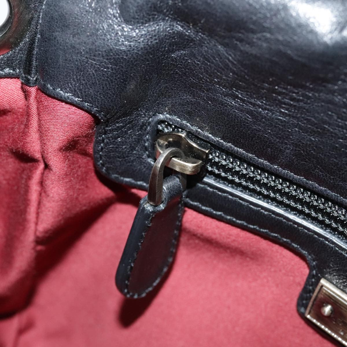 Bally Vintage Shoulder Bag Leather, BLACK, LEATHER, Shoulder bag