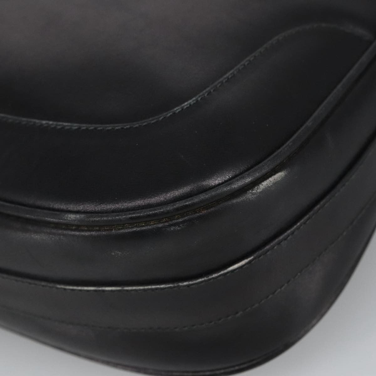 Gucci Vintage Shoulder Bag Leather, BLACK, LEATHER, Shoulder bag