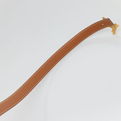 Hermes Constance Belt Leather, BLUE, LEATHER, Belts