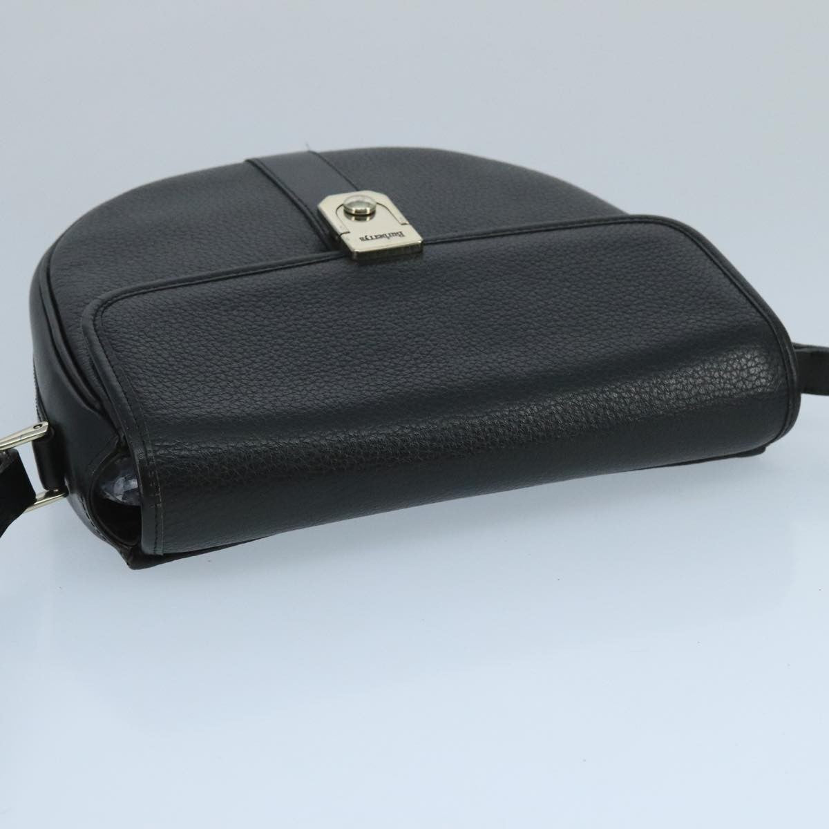 Burberry Flap Shoulder Bag Leather, BLACK, LEATHER, Shoulder bag