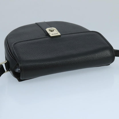 Burberry Flap Shoulder Bag Leather, BLACK, LEATHER, Shoulder bag