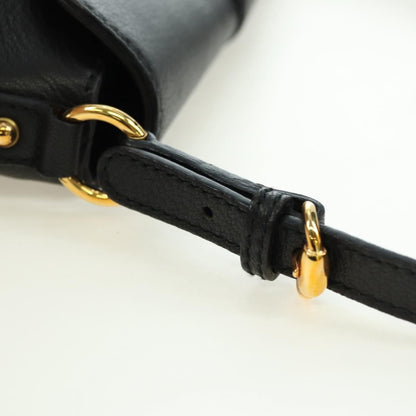 Gucci Horsebit Shoulder Bag GG Canvas and Leather, Black, Leather, Shoulder Bag