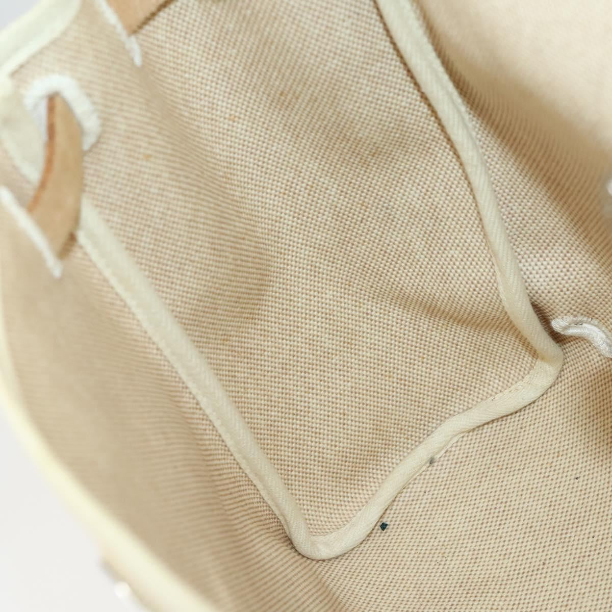 Hermes Herbag A Dos Backpack Toile, BEIGE, CANVAS, Backpack