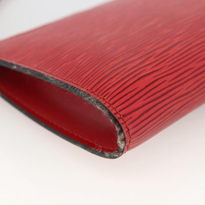 Louis Vuitton Pochette Accessoires Epi Leather, RED, LEATHER, Clutche & pouche