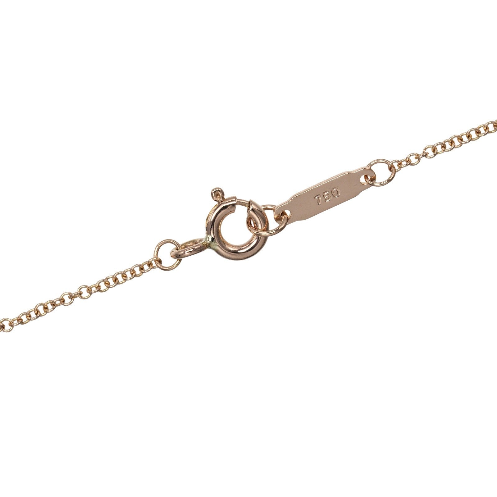 Tiffany & Co. Metro Heart Pendant Necklace 18K Rose Gold and Diamonds, GOLD, ROSE_GOLD, Necklace